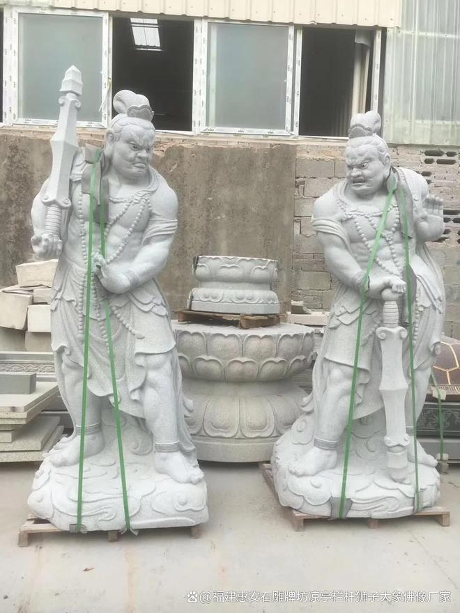 二将在风水学中的意义爱游戏最新石雕哼哈(图5)